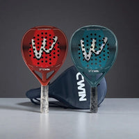 CWIN CARRERA raquette de pagaie adulte professionnel en Fiber de carbone souple EVA visage raquette de Tennis avec housse de sac de pagaie 2025
