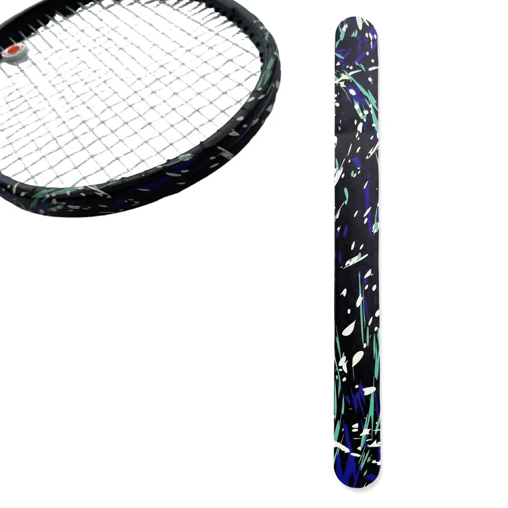 Autocollant de bord de raquette de tennis en PU, haute élasticité, anti-friction, bande de protection pour cadre de raquette de tennis, haute adhérence, durable