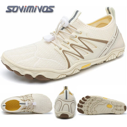 Cross-Trainer pour hommes | Chaussure pieds nus et minimaliste | Semelle zéro chute | Boîte à bout large pour femmes, chaussures de natation en amont, pantoufles de plage