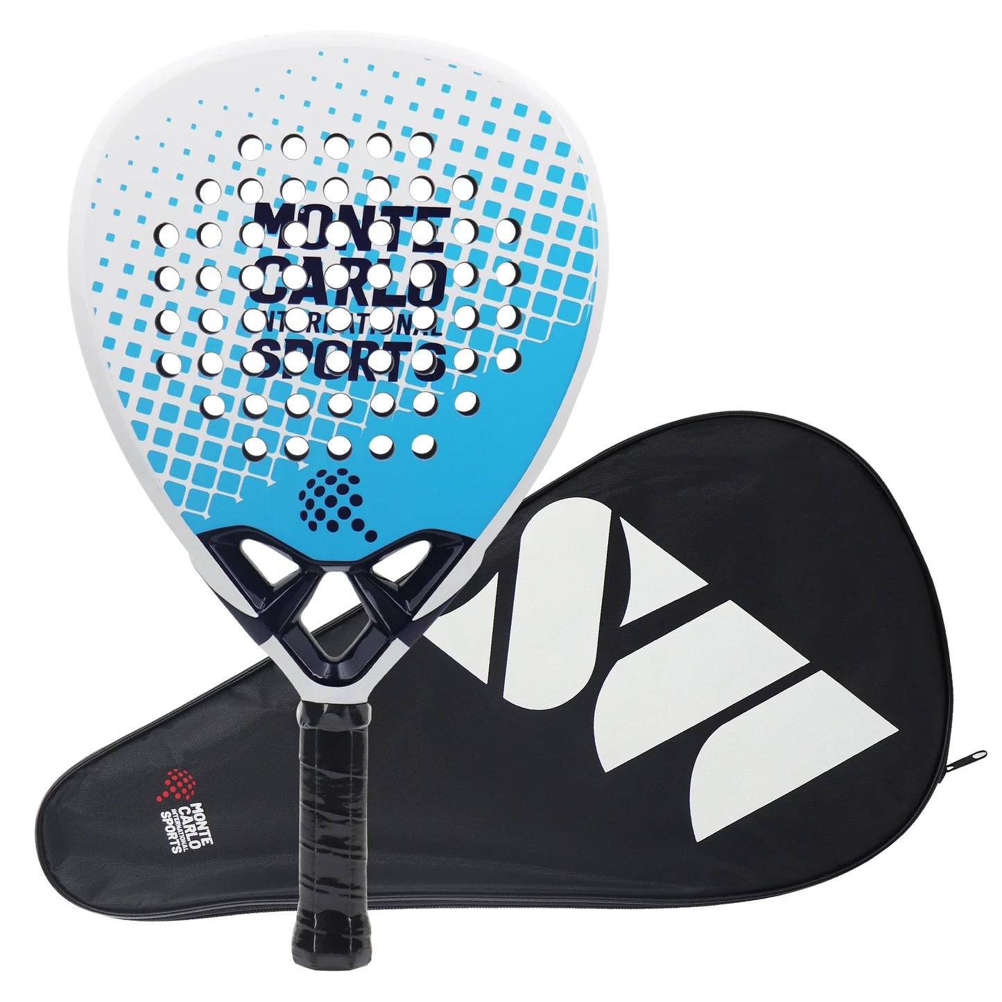 Raquette de paddle professionnelle P90 en fibre de carbone 18K, face en EVA souple, raquette de paddle pour adultes, avec housse de raquette et grip