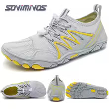 Cross-Trainer pour hommes | Chaussure pieds nus et minimaliste | Semelle zéro chute | Boîte à bout large pour femmes, chaussures de natation en amont, pantoufles de plage