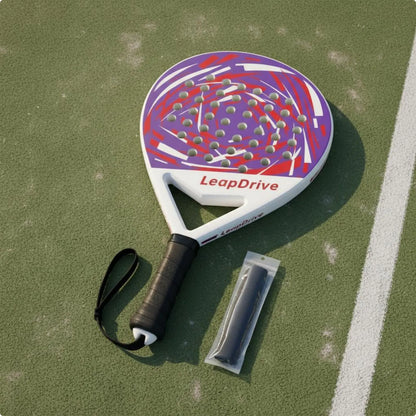 Raquette de padel junior, grande zone de frappe, ABS, équipement sportif, absorption des chocs, rebond puissant, pour débutants, extérieur