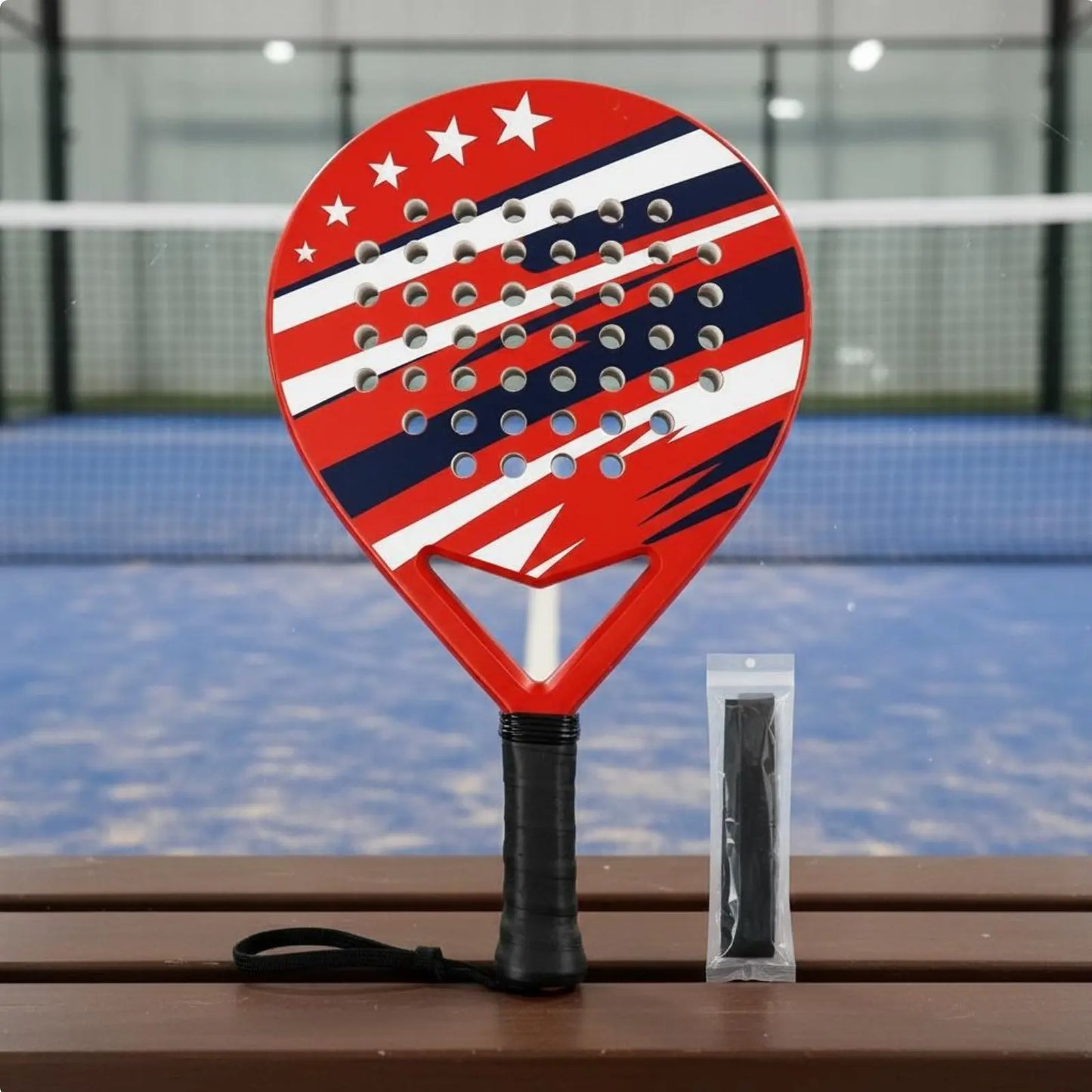Raquette de padel junior, grande zone de frappe, ABS, équipement sportif, absorption des chocs, rebond puissant, pour débutants, extérieur