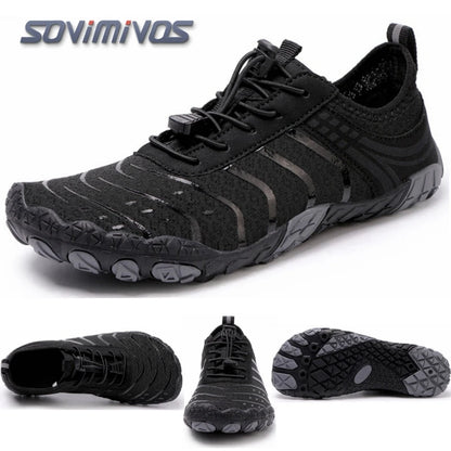 Cross-Trainer pour hommes | Chaussure pieds nus et minimaliste | Semelle zéro chute | Boîte à bout large pour femmes, chaussures de natation en amont, pantoufles de plage
