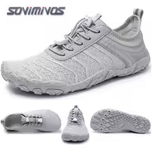 Cross-Trainer pour hommes | Chaussure pieds nus et minimaliste | Semelle zéro chute | Boîte à bout large pour femmes, chaussures de natation en amont, pantoufles de plage