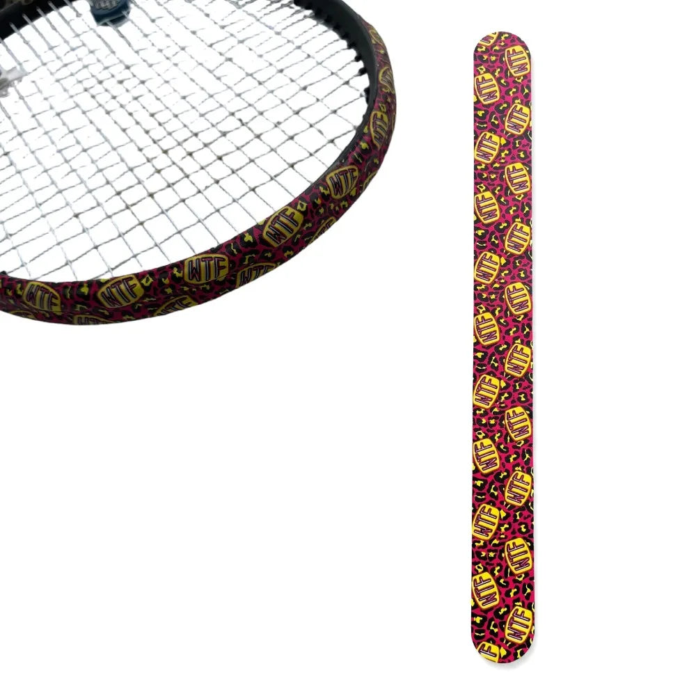 Autocollant de bord de raquette de tennis en PU, haute élasticité, anti-friction, bande de protection pour cadre de raquette de tennis, haute adhérence, durable