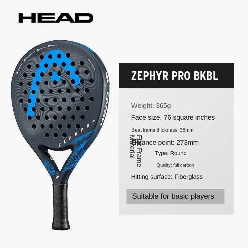 Raquette de Tennis à plaque frontale en Fiber de carbone, grain 360, pratique, noyau en mousse, légère, série ZEPHYR