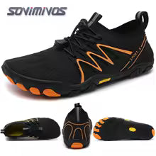 Cross-Trainer pour hommes | Chaussure pieds nus et minimaliste | Semelle zéro chute | Boîte à bout large pour femmes, chaussures de natation en amont, pantoufles de plage