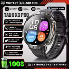 2025 nouveau 1000mAh grande capacité batterie montre intelligente hommes adultes GPS chemin boussole altimètre 1.73 pouces grand écran IP68 montre intelligente