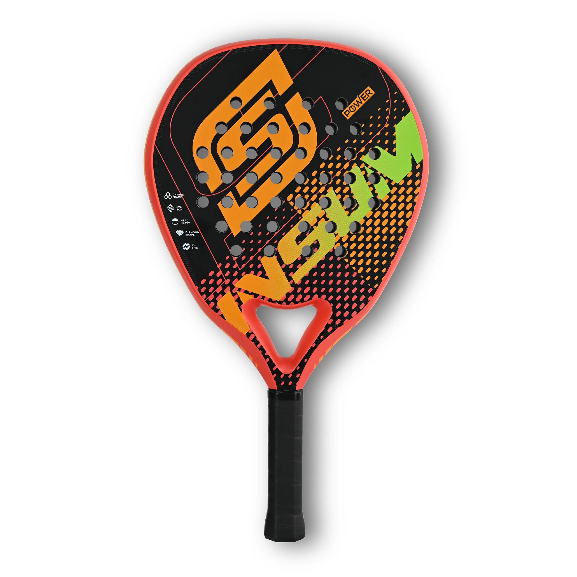 Raquette de Padel INSUM Surface en Fiber de carbone avec noyau de mousse flexible à mémoire EVA raquette de Tennis raquette de pagaie légère