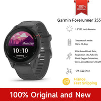 Montre Garmin Forerunner 255, montre connectée sportive Garmin, 46 mm, écran couleur 1,3'', autonomie de 14 jours, 4 Go de RAM, NFC, Bluetooth, Wifi, étanche 5 ATM