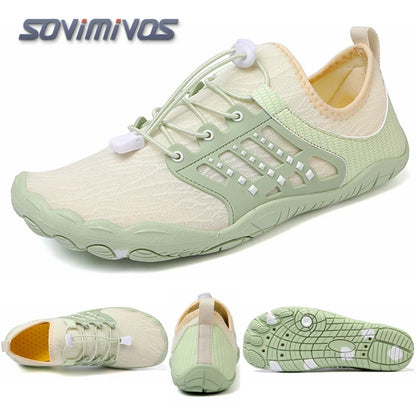 Cross-Trainer pour hommes | Chaussure pieds nus et minimaliste | Semelle zéro chute | Boîte à bout large pour femmes, chaussures de natation en amont, pantoufles de plage