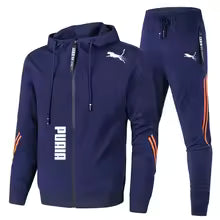 Ensemble de survêtement homme printemps-automne 2026 – Hoodie à manches longues et jogging 2 pièces – Tenue décontractée de sport et de course