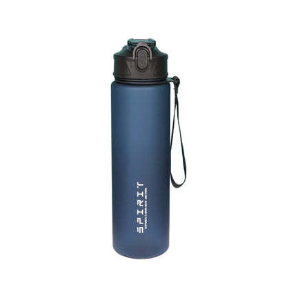 Bouteille d'eau de 750ml avec marqueur de temps de paille, pichet d'eau étanche en plastique de grande capacité pour salle de sport, voyage, Sports de plein air