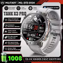 2025 nouveau 1000mAh grande capacité batterie montre intelligente hommes adultes GPS chemin boussole altimètre 1.73 pouces grand écran IP68 montre intelligente
