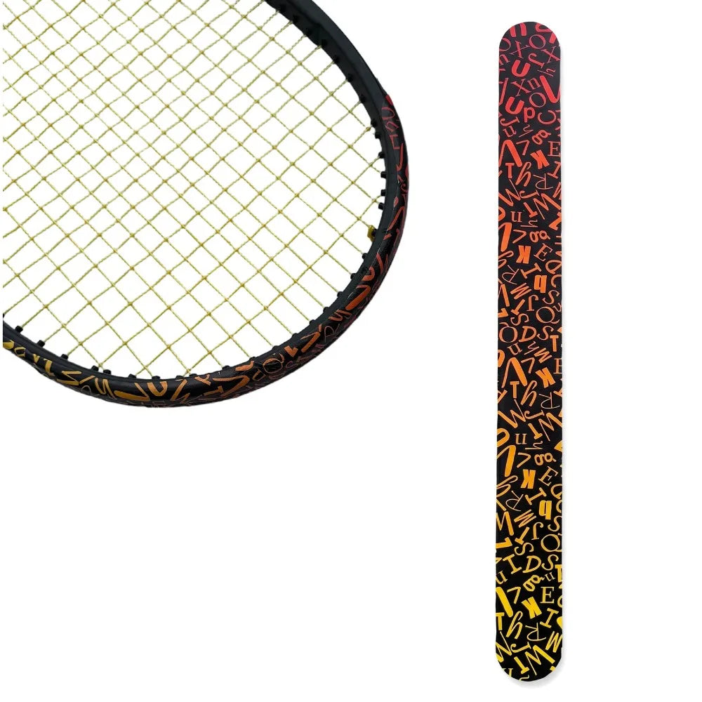 Autocollant de bord de raquette de tennis en PU, haute élasticité, anti-friction, bande de protection pour cadre de raquette de tennis, haute adhérence, durable