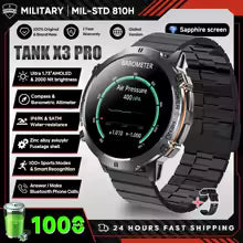 2025 nouveau 1000mAh grande capacité batterie montre intelligente hommes adultes GPS chemin boussole altimètre 1.73 pouces grand écran IP68 montre intelligente