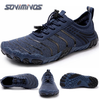 Cross-Trainer pour hommes | Chaussure pieds nus et minimaliste | Semelle zéro chute | Boîte à bout large pour femmes, chaussures de natation en amont, pantoufles de plage