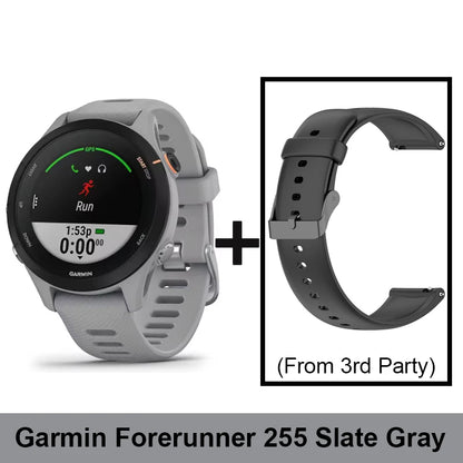 Montre Garmin Forerunner 255, montre connectée sportive Garmin, 46 mm, écran couleur 1,3'', autonomie de 14 jours, 4 Go de RAM, NFC, Bluetooth, Wifi, étanche 5 ATM