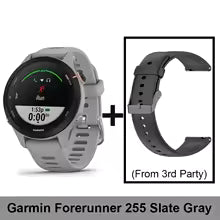 Montre Garmin Forerunner 255, montre connectée sportive Garmin, 46 mm, écran couleur 1,3'', autonomie de 14 jours, 4 Go de RAM, NFC, Bluetooth, Wifi, étanche 5 ATM