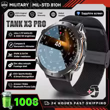 2025 nouveau 1000mAh grande capacité batterie montre intelligente hommes adultes GPS chemin boussole altimètre 1.73 pouces grand écran IP68 montre intelligente