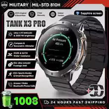 2025 nouveau 1000mAh grande capacité batterie montre intelligente hommes adultes GPS chemin boussole altimètre 1.73 pouces grand écran IP68 montre intelligente
