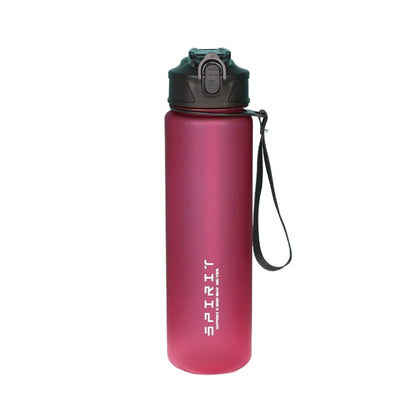 Bouteille d'eau de 750ml avec marqueur de temps de paille, pichet d'eau étanche en plastique de grande capacité pour salle de sport, voyage, Sports de plein air
