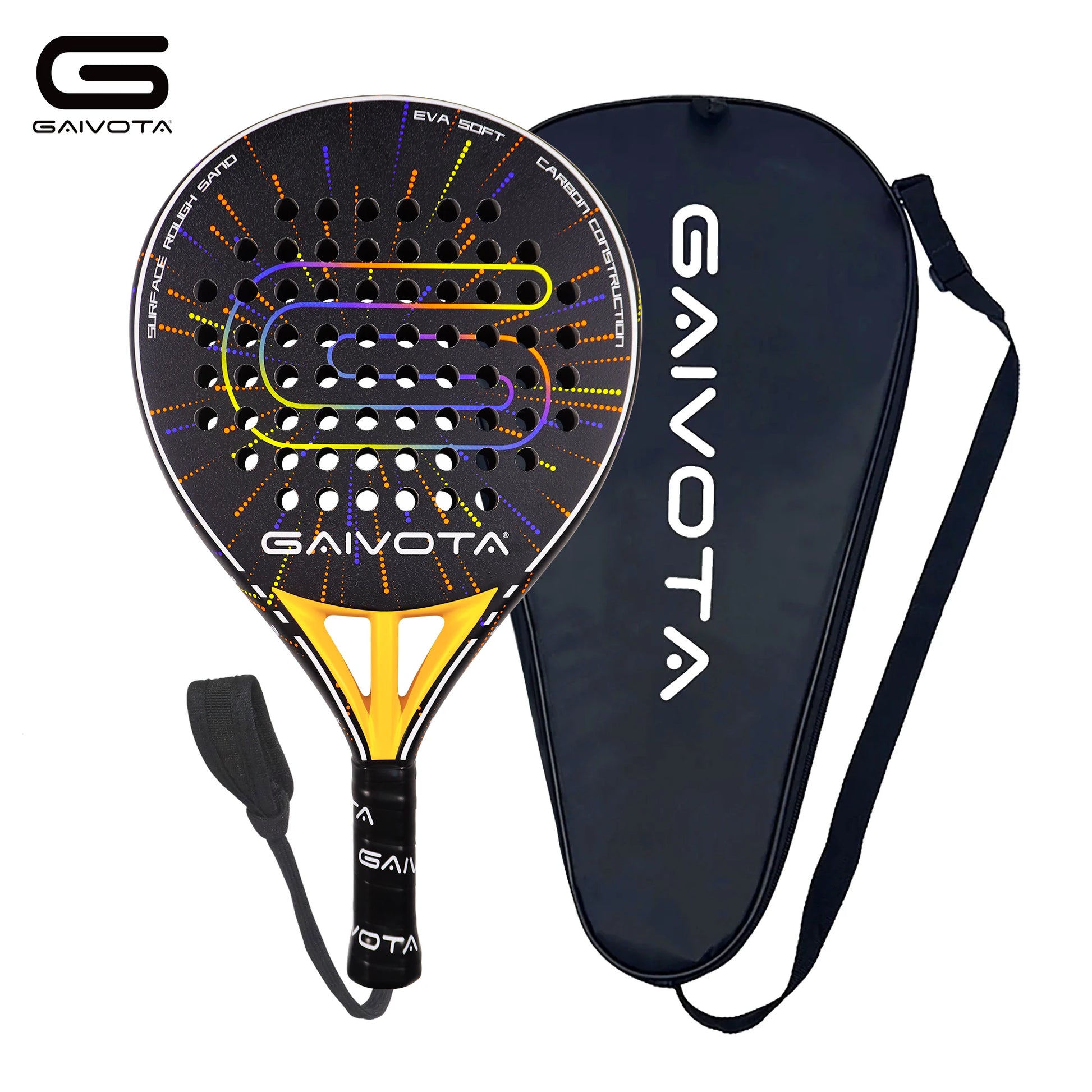 GAIVOTA 2026 nouvelle raquette de padel PX30, traitement de surface en fibre de carbone, noyau en mousse flexible à mémoire EVA, raquette de padel