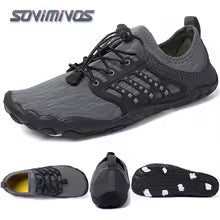 Cross-Trainer pour hommes | Chaussure pieds nus et minimaliste | Semelle zéro chute | Boîte à bout large pour femmes, chaussures de natation en amont, pantoufles de plage
