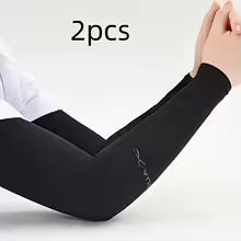 Manchons de protection solaire en soie glacée pour l'été, anti-UV, respirants, pour le cyclisme, hommes et femmes, sports de plein air, ajustement élastique (2/6 pièces)