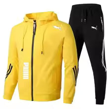 Ensemble de survêtement homme printemps-automne 2026 – Hoodie à manches longues et jogging 2 pièces – Tenue décontractée de sport et de course