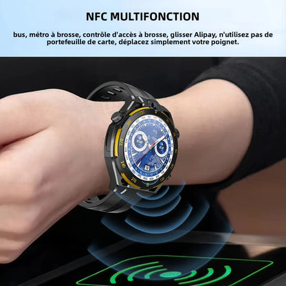 Nouvelle Smartwatch 2026, Appel Sans Fil, Voix IA, Plus de 40 Modes Sportifs, Fitness en Extérieur, Longue Autonomie, Alerte Musique & Messages, Unisexe, Cadeau