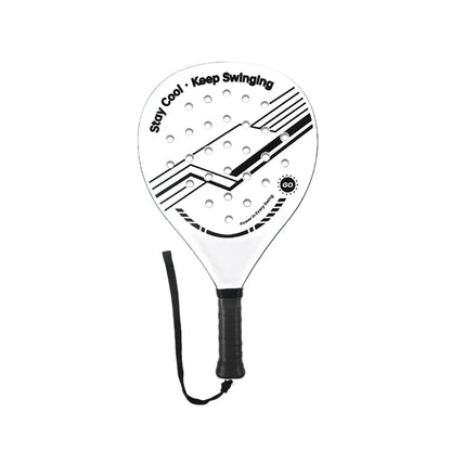 Raquette de padel légère, Surface en Fiber de carbone avec noyau en mousse flexible à mémoire de forme EVA pour joueurs débutants et intermédiaires