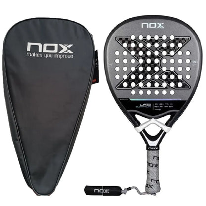 Raquette de padel professionnelle NOX AT10 3K 12K 18K en fibre de carbone composite, forme diamant, mousse laminée EVA, raquette de sport HPS