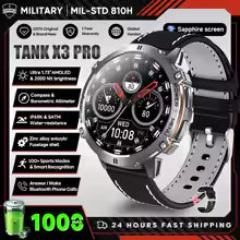 2025 nouveau 1000mAh grande capacité batterie montre intelligente hommes adultes GPS chemin boussole altimètre 1.73 pouces grand écran IP68 montre intelligente
