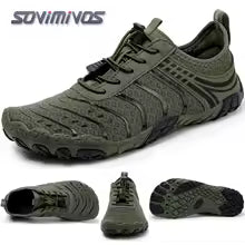 Cross-Trainer pour hommes | Chaussure pieds nus et minimaliste | Semelle zéro chute | Boîte à bout large pour femmes, chaussures de natation en amont, pantoufles de plage