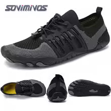 Cross-Trainer pour hommes | Chaussure pieds nus et minimaliste | Semelle zéro chute | Boîte à bout large pour femmes, chaussures de natation en amont, pantoufles de plage
