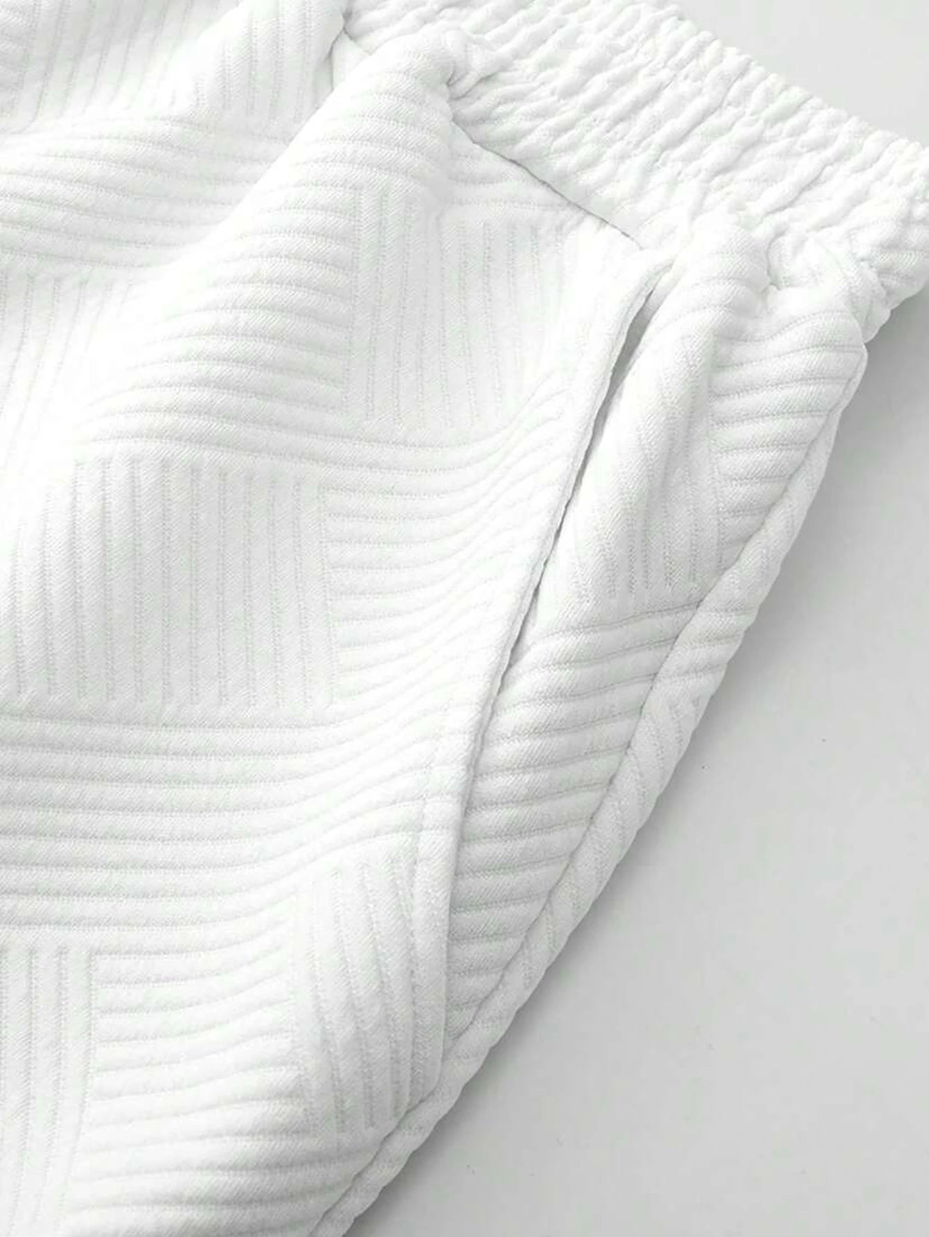 Ensemble deux pièces t-shirt et Short à col rond avec lettres texturées pour hommes, coupe régulière, t-shirt et Short décontractés à manches courtes