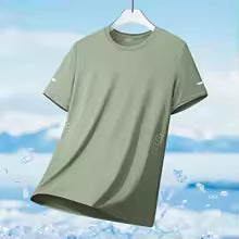 T-shirt de course à manches courtes pour hommes, haut fin en soie glacée, impression réfléchissante, séchage rapide, respirant, Fitness, sport, 5XL