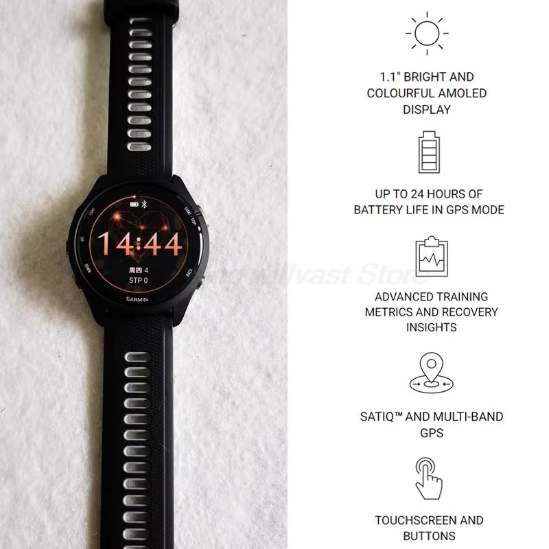 Montre Garmin Forerunner 265, montre de sport Garmin, GPS de plein air, course à pied, fitness, marathon, natation, fréquence cardiaque, oxygène sanguin, montre connectée chinoise
