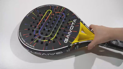 GAIVOTA 2026 nouvelle raquette de padel PX30, traitement de surface en fibre de carbone, noyau en mousse flexible à mémoire EVA, raquette de padel
