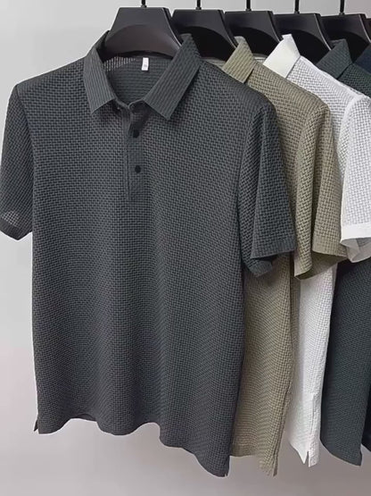 Polo Homme Soie Glacée – Frais, Respirant & Absorbant | Été
